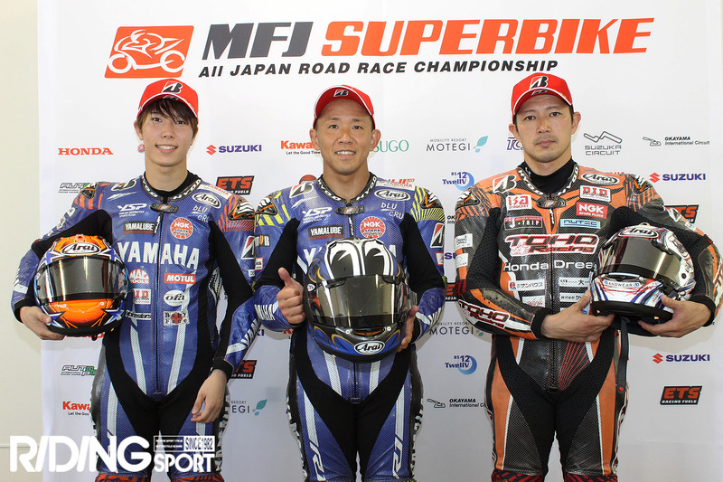 全日本RR第3戦SUGO【JSB1000レース2】中須賀克行がバトルの末に優勝！