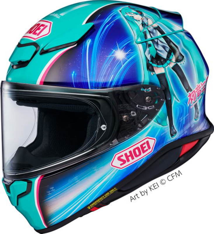SHOEI Z-8と『初音ミク』のコラボモデル登場